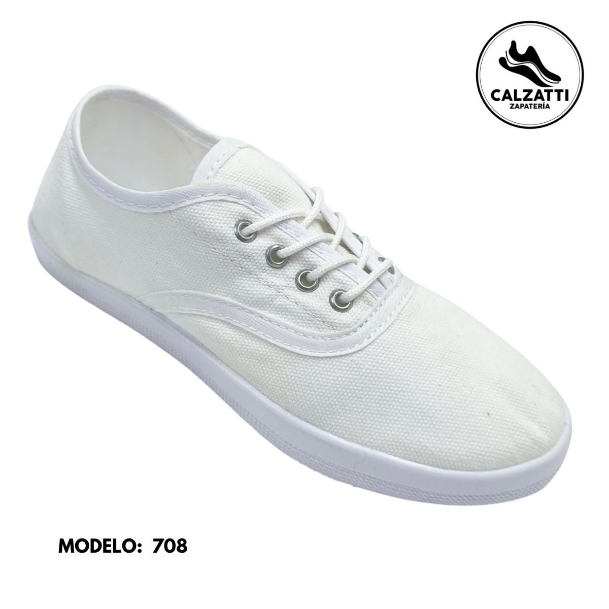 Tenis de lona de agujeta